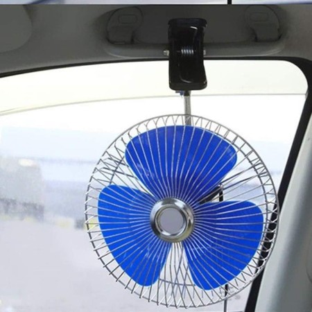 Ventilatore da auto camion 24V da 8 pollici per presa accendisigari con pinza