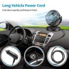 Ventilatore per Auto 12V portatile viaggio regolabile 360° Presa Ac...