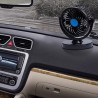 Ventilatore per Auto 12V portatile viaggio regolabile 360° Presa Ac...