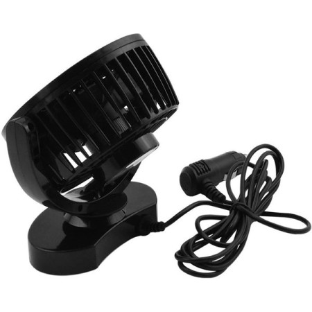 Ventilatore per Auto 12V portatile viaggio regolabile 360° Presa Accendisigari
