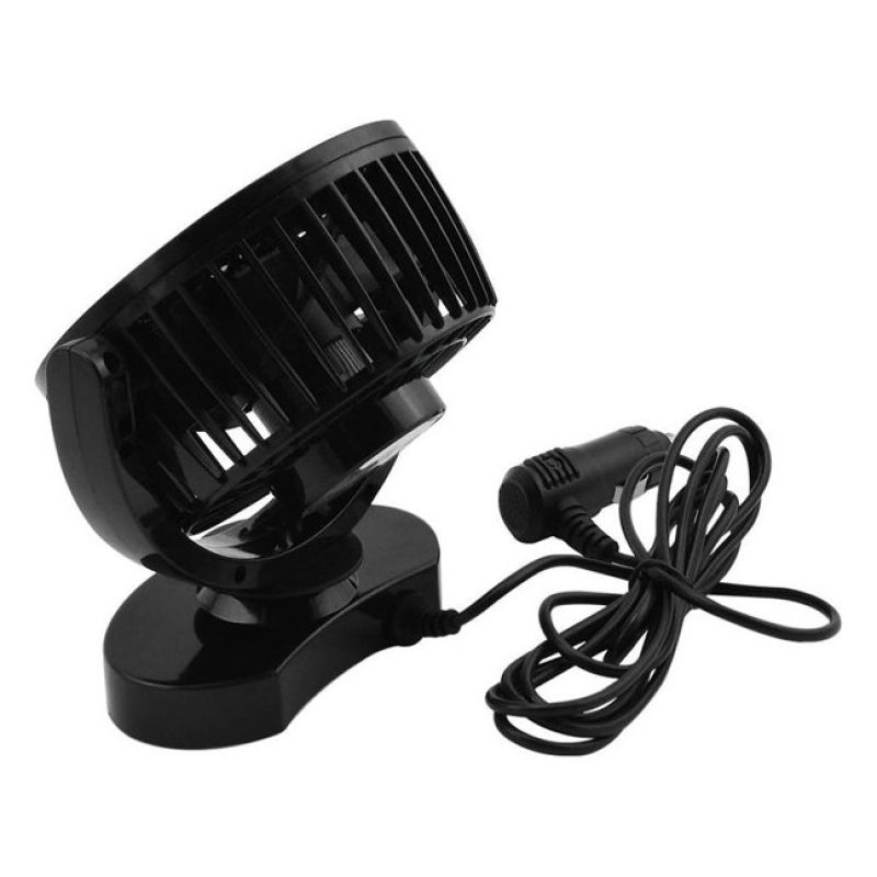 Ventilatore per Auto 12V portatile viaggio regolabile 360° Presa Ac...