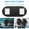 Ventilatore doppia testa Auto 12V viaggio regolabile 360° ruotabile...