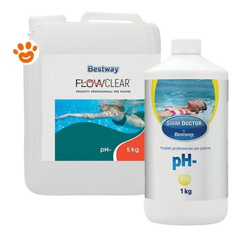 Bestway PH- Ph meno 5 Kg Correttore Riduttore pH acqua Piscina puli...