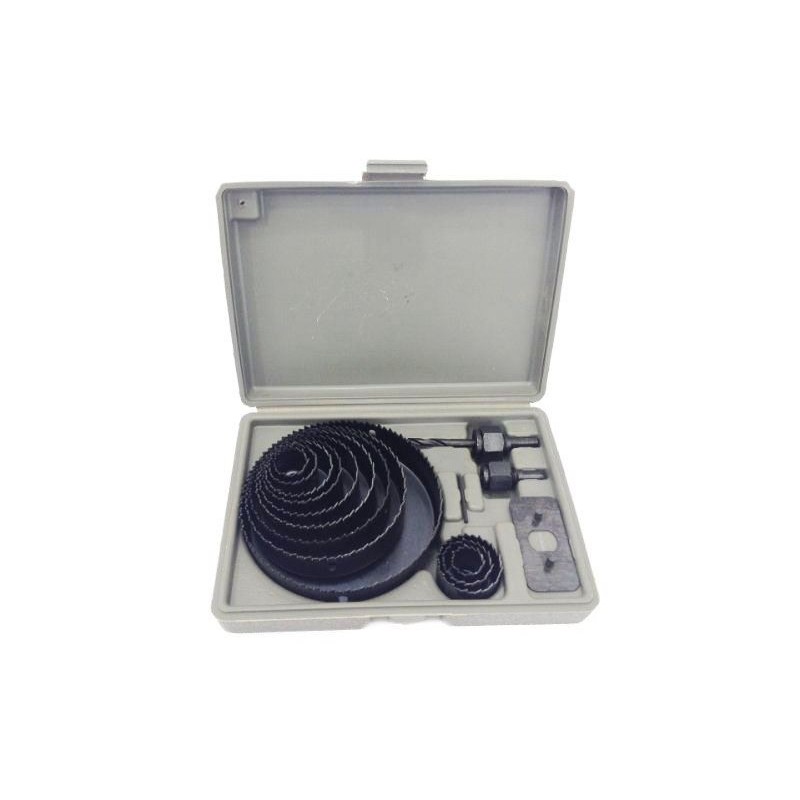 Kit frese a tazza legno set fora plastica 16 PZ per trapano punta cartongesso