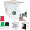 DOBO Studio fotografico cubo tenda box luce LED 4 sfondi kit foto e...