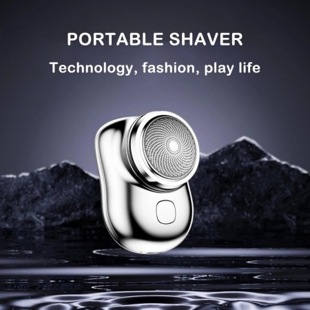 Mini Rasoio Elettrico Portatile Regolabarba Rasatura Uomo donna ricaricabile USB