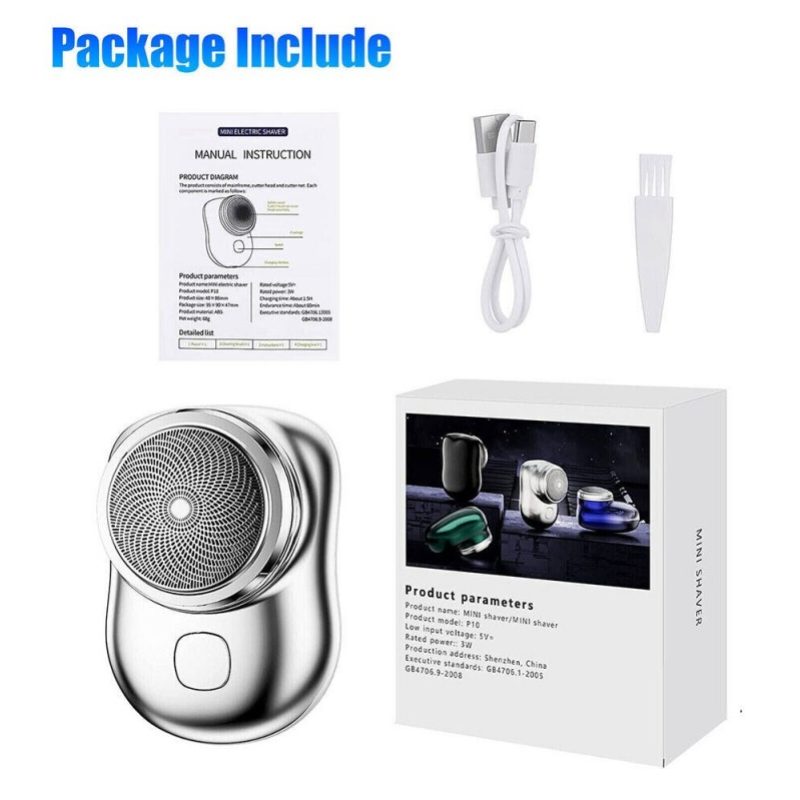 Hongu Mini Rasoio Elettrico Portatile Regolabarba Rasatura Uomo don...