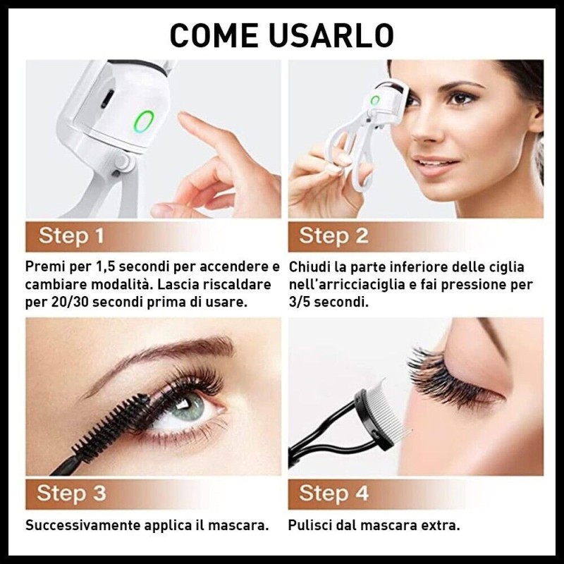 Hongu Piegaciglia Elettrico Riscaldato Con Temperatura Regolabile a...
