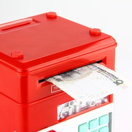 Salvadanaio Elettronico Cassaforte Atm Per Bambini Contanti Monete a batteria