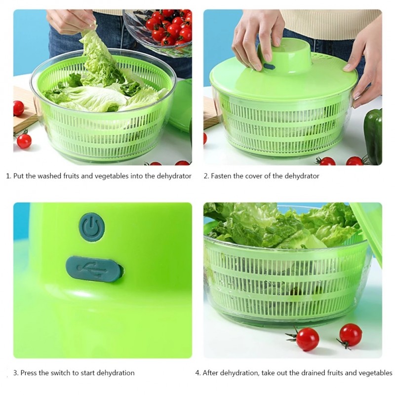 Centrifuga per insalata verdura lava e asciuga cestino scola frutta...