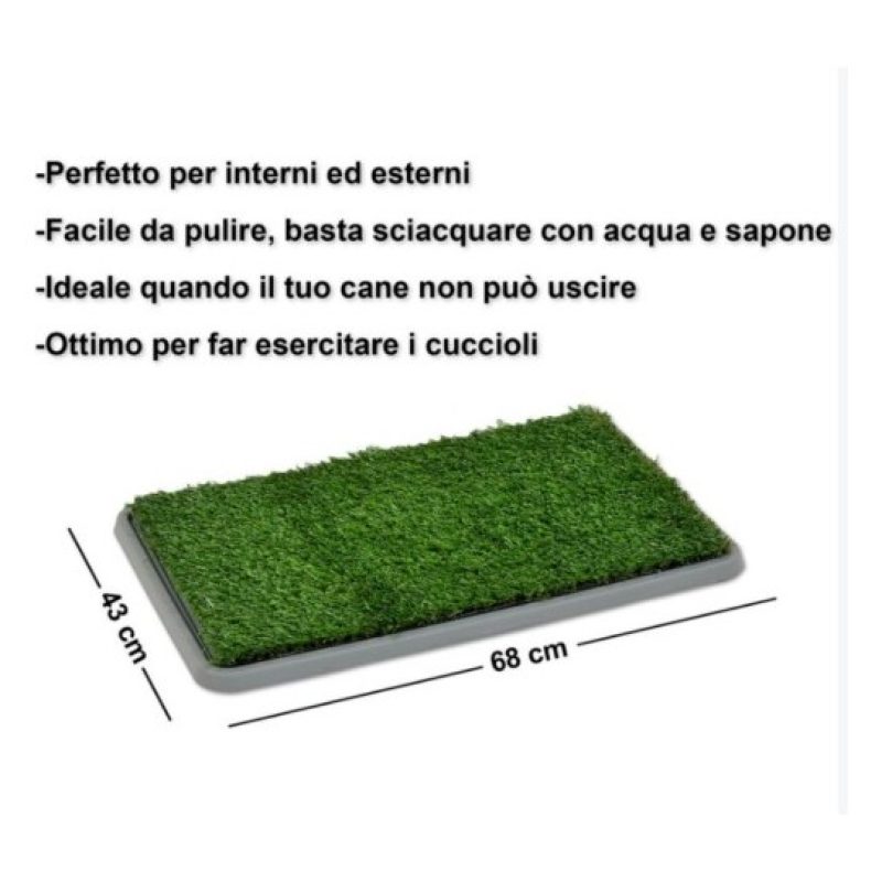 Hongu Lettiera MAXI assorbente per cucciolo cane con erba sintetica...
