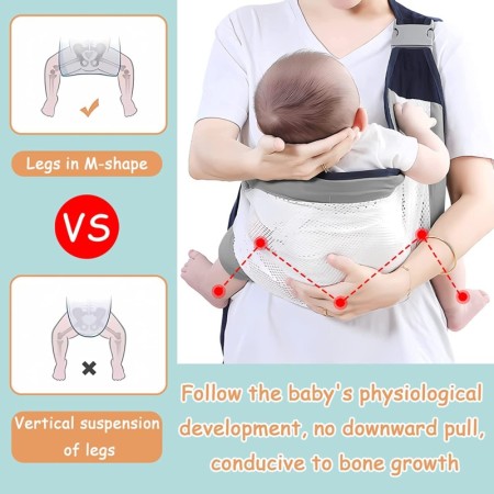 Fascia Porta Bebè baby wrap Elastica porta Bambino Marsupio Neonato regolabile