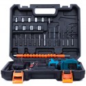 Kit avvitatore trapano punte prolunga percussione con valigetta 2 batterie