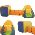 Tenda Gioco Parco Giochi con Tunnel Giocattolo Bambini Pop-Up Pieghevole 3pz