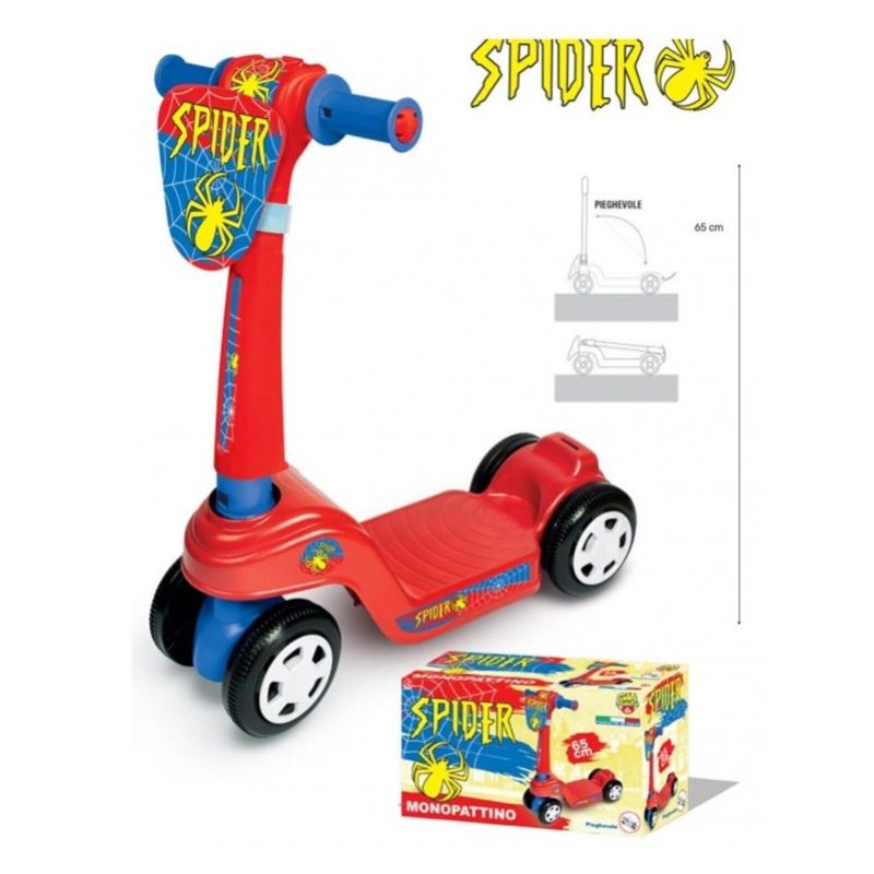 Giaquinto Monopattino giocattolo Spider con 4 ruote per bambino bam...