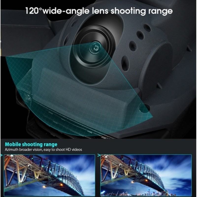 Andowl Mini Drone Quadricottero pieghevole con fotocamera telecamer...