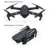 Andowl Mini Drone Quadricottero pieghevole con fotocamera telecamer...