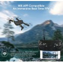 Mini Drone Quadricottero pieghevole con fotocamera telecamera 4K WIFI smartphone