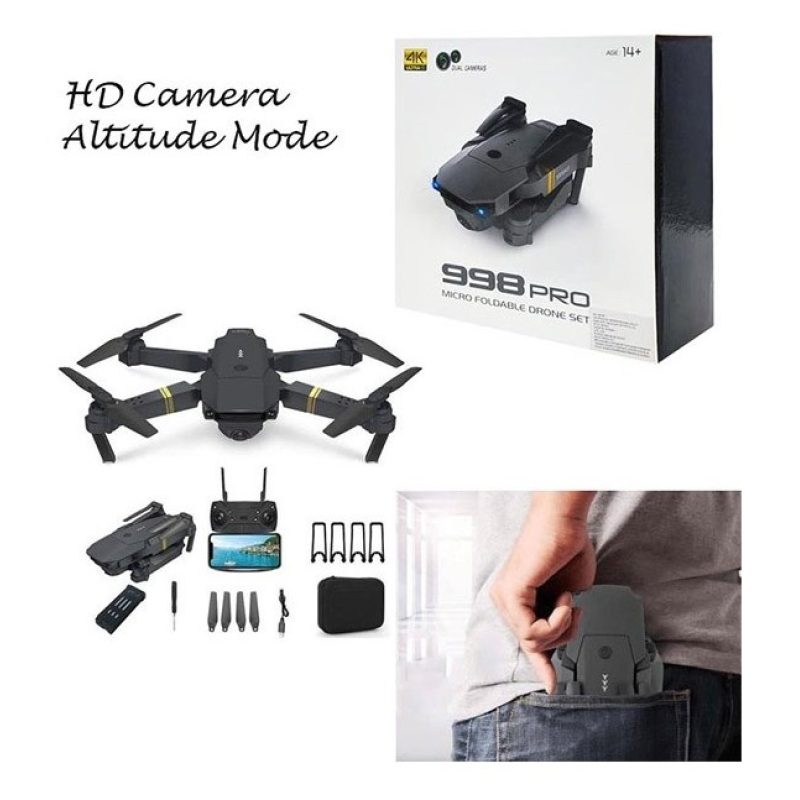 Andowl Mini Drone Quadricottero pieghevole con fotocamera telecamer...