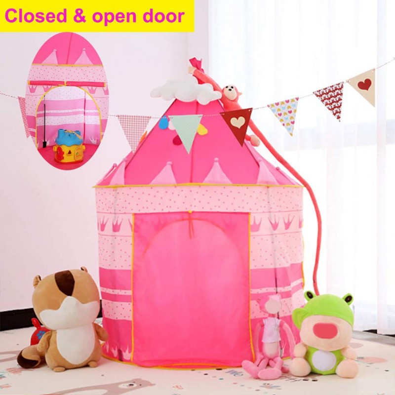 Nataluna Tenda da Gioco Castello per Bambini Outdoor Gioco 100x135 ...