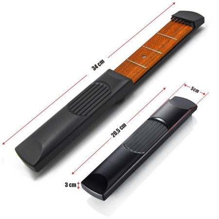 Mini chitarra tascabile 6 Corde 4 Tasti pratica allenamento musicale idea regalo