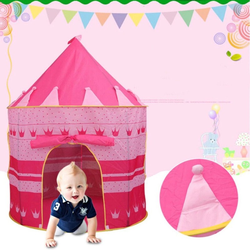 Nataluna Tenda da Gioco Castello per Bambini Outdoor Gioco 100x135 ...