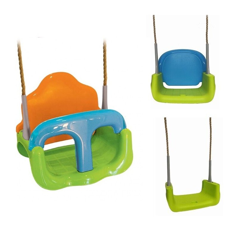 Altalena seggiolino tris 3 in 1 giochi all'aperto protezioni sport bambino