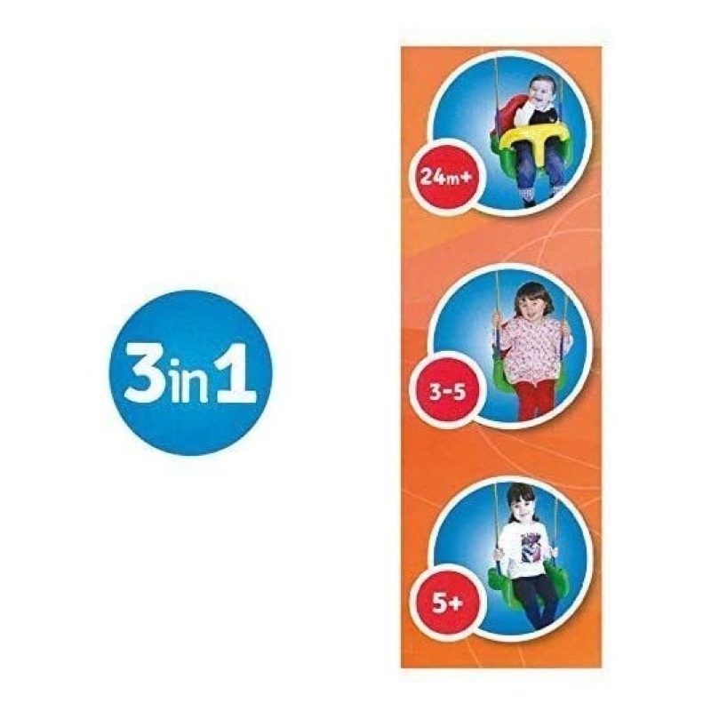 Adriatic Altalena seggiolino tris 3 in 1 giochi all'aperto protezio...
