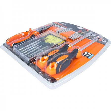 Kit Utensili 17 pezzi Attrezzi Fai-da-te professionale Set Manuali Cacciavite