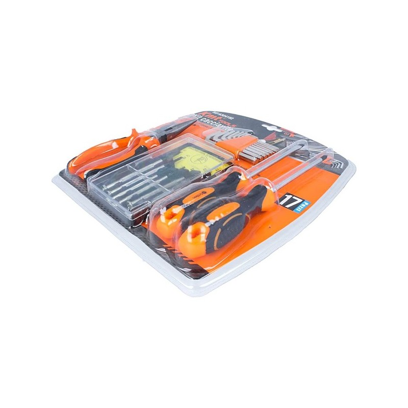 Kmt Tools Kit Utensili 17 pezzi Attrezzi Fai-da-te professionale Se...