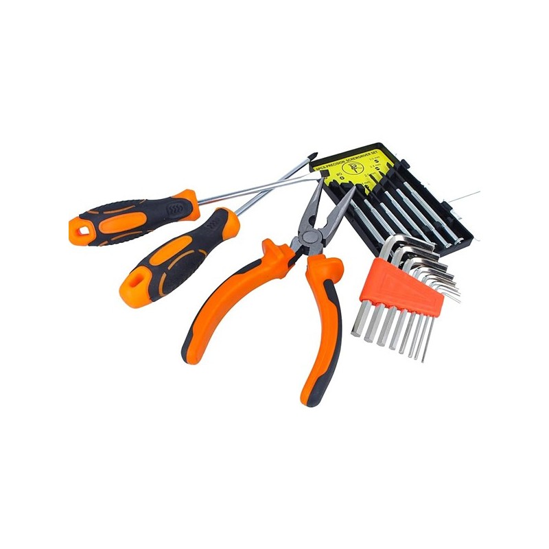 Kmt Tools Kit Utensili 17 pezzi Attrezzi Fai-da-te professionale Se...