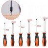 Kmt Tools Set cacciaviti giraviti In acciaio 6 pezzi punte croce ta...