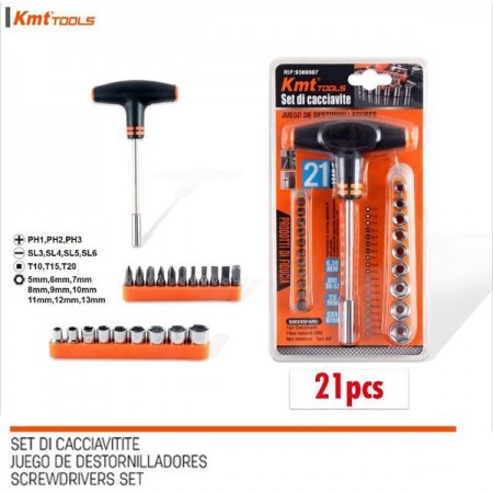 Kit cacciavite giravite punte croce stella taglio cacciaviti In acciaio 21 pezzi