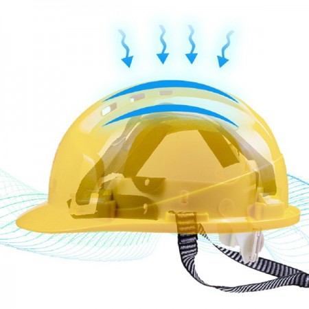 Elmetto casco di protezione in polietilene cantiere caschetto sicurezza EN397