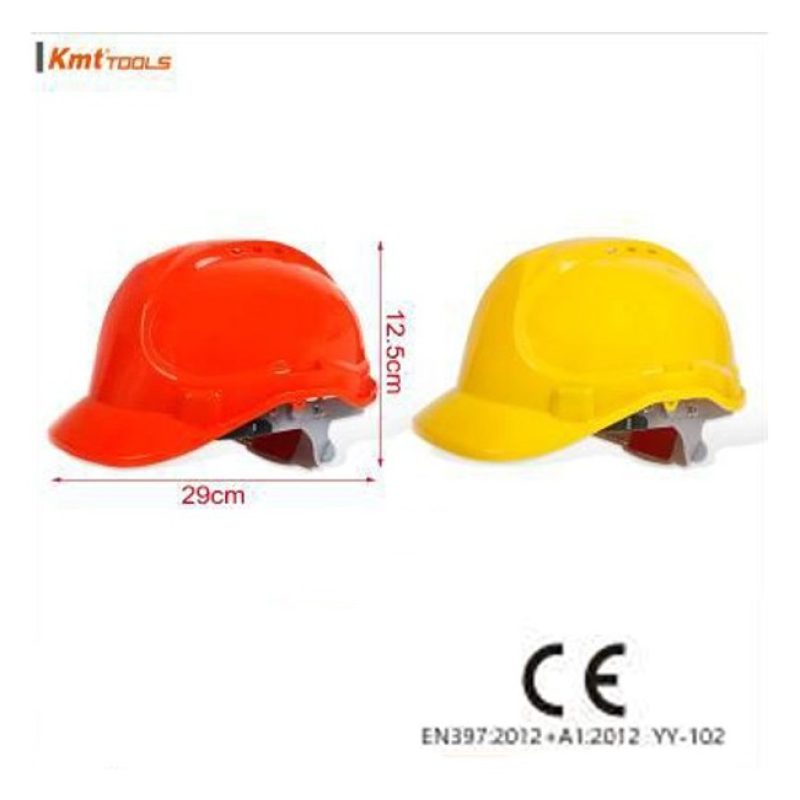 Kmt Tools Elmetto casco di protezione in polietilene cantiere casch...