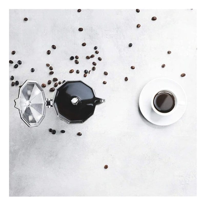 Kmt Style Caffettiera moka in alluminio macchina macchinetta caffe ...