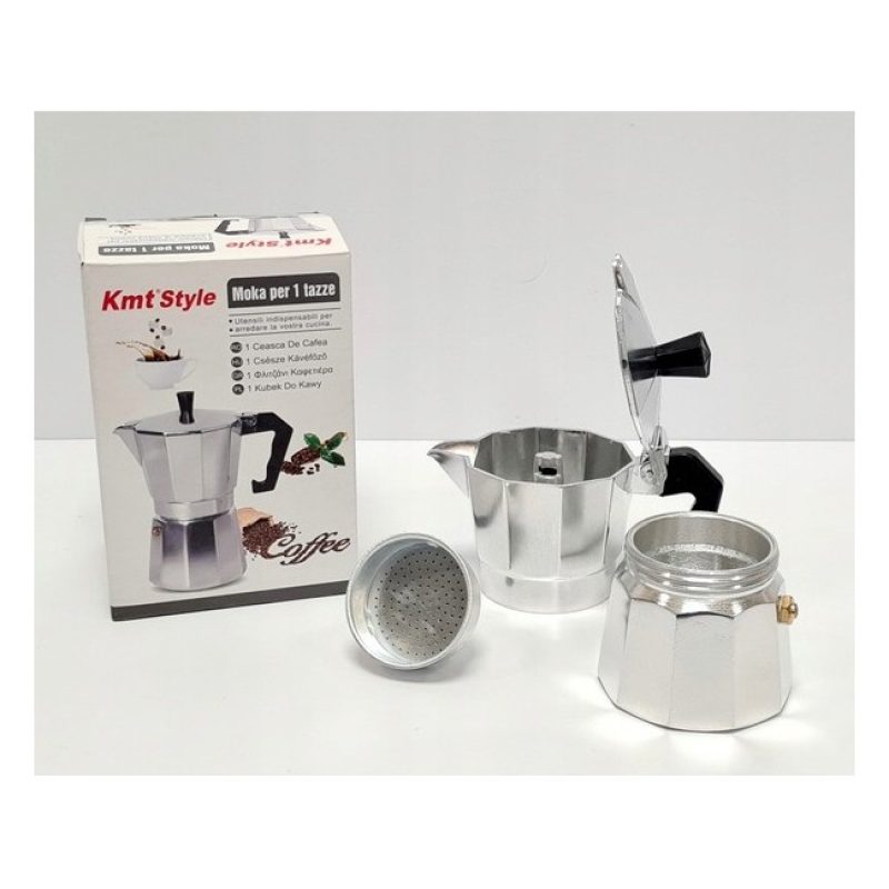 Kmt Style Caffettiera moka in alluminio macchina macchinetta caffe ...
