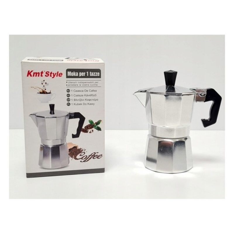Kmt Style Caffettiera moka in alluminio macchina macchinetta caffe ...