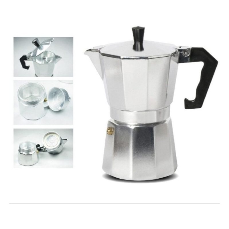 Kmt Style Caffettiera moka in alluminio macchina macchinetta caffe ...