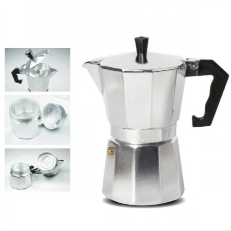 Caffettiera moka in alluminio macchina macchinetta caffe 2 a 12  tazze espresso