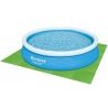 Bestway 9x Tappetino verde 78x78 Tappeto fondo piscina antiscivolo ...