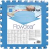 Bestway 9x Tappetino blu 50x50 tappeto fondo piscina antiscivolo Pu...