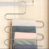 5x Stampella gruccia appendiabiti metallo 5 piani pantaloni calzoni asciugamani