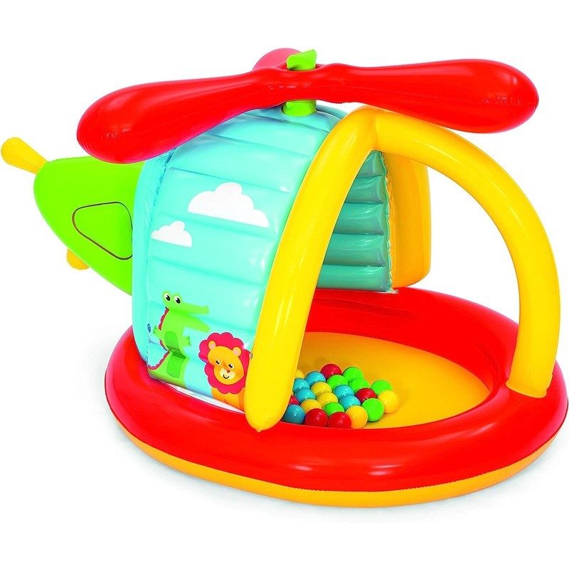 Piscina Elicottero Gioco Gonfiabile Bambini con Palline Fisher Pric...
