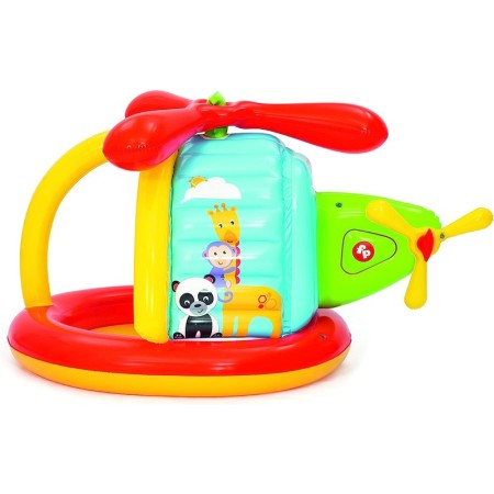 Piscina Elicottero Gioco Gonfiabile Bambini con Palline Fisher Price Animali