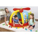 Piscina Elicottero Gioco Gonfiabile Bambini con Palline Fisher Price Animali