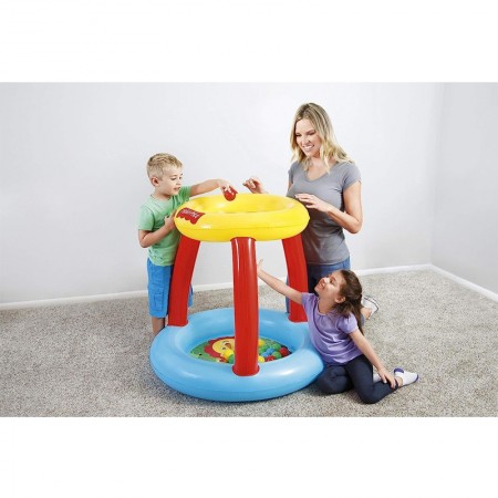 Piscina Gioco Gonfiabile Bambini con Palline Fisher Price Animali della Foresta