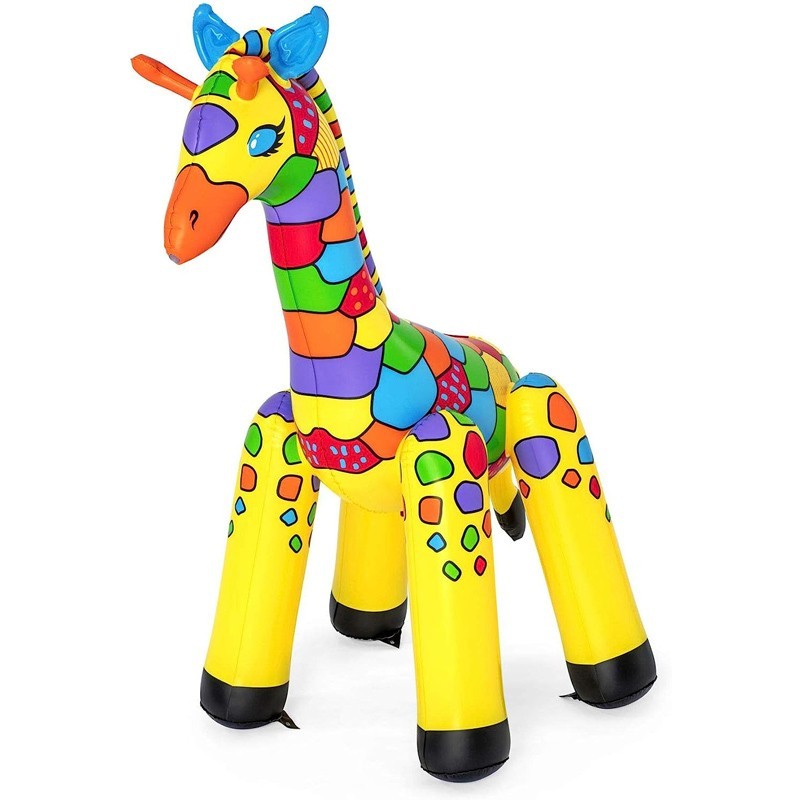 Bestway Gonfiabile spruzzatore grande giraffa jumbo irrigatore giardino feste