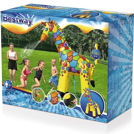 Bestway Gonfiabile spruzzatore grande giraffa jumbo irrigatore giardino feste