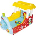 Trenino Gonfiabile Per Bambini 2 Anni+ Play Center 132x94x89cm Con Palline 93537